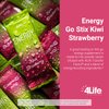 4Life Energy Go Stix - Healthy Energy Source - Kiwi Strawberry Drink Mix - Contains Natural Caffeine from Guarana, Maca, Yerba Mate, and Green Tea Leaf Extract - 15 Packets