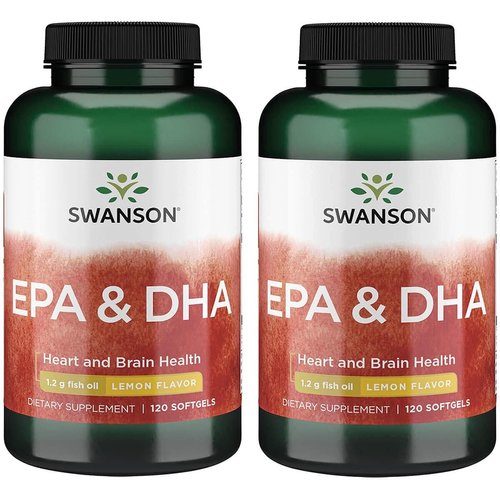 Swanson Ecomega Epa/Dha Fish Oil 180/120 Milligrams 120 Sgels (2 Pack)
