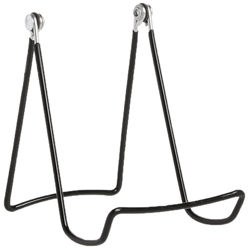 GIBSON HOLDERS Two Wire Display Stand for Plates, Kitchenware, Books, Artwork; Set of 2 6A - Black