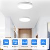 MOONSEA LED Flush Mount Ceiling Light, Super Slim 7 inch LED Ceiling Light, 6500K Daylight LED Ceiling Light for Bedroom, Living Room, Dining Room