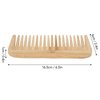 Wide Tooth Comb, Bamboo Comb Lightweight Easy Styling Flexible Structure for Home for Travel for Long Hair
