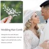 Eyret Bride Wedding Hair Comb Silver Pearl Hair Piece Rhinestone Bridal Hair Accessories for Women and Girls