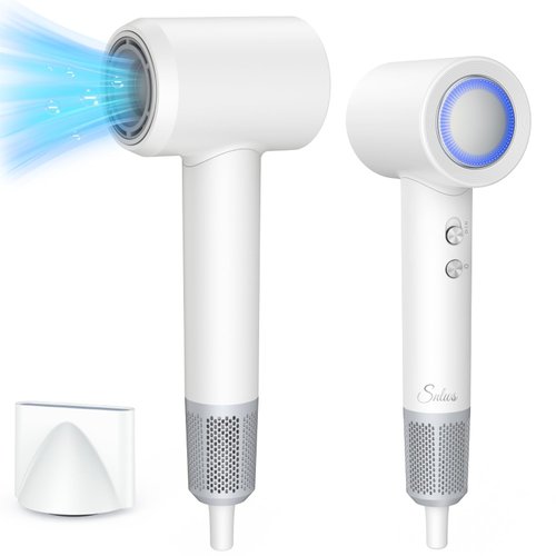 Hair Dryer, Negative Ionic Hair Dryer with 110,000 RPM Brushless Motor, 1500W Fast Drying Professional Blow Dryer for Women with Magnetic Nozzle, Low Noise, Portable Hairdryer for Home Travel