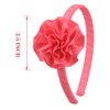 7Rainbows 1 Pcs Grosgrain Ribbon Rose Pink Carnation Floral Headbands for Girls Toddlers Teens.
