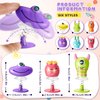Deekin 24 Pieces Big Eye Animal Toys Spring Launchers Toys Jumping Toys Bouncy Christmas Party Favors for Boys and Girls Classroom Prizes Return Goodie Bag Fillers, 6 Styles