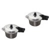 Totority 2pcs Pressure Cooker Model Doll Accessories Toys Decor Mini Toys for Miniature Kitchen Accessories Pretend Cooking Utensils Mini Pressure Cooker Mini House Toys