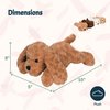 PixieCrush Dog Stuffed Animals, Mommy Labradoodle Plush Toy with 4 Puppies, Big Stuffed Animals for Girls, Soft Cuddly Plushie for Imaginative Play, Animal Toys for Kids Ages 3-8