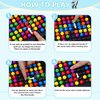 Gencokok 120PCS Intellectual Chessboard - Dual Duel, Strategy Board Games Chess Board with 120 Rainbow Ball, Fun Table Top Strategy Game, Strategy Board Games Chess Board for Kids & Adults (D)