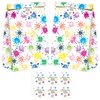SamPartyShop 24 Pack Painting Party Candy Favor Bags with Stickers, Art Goodie Gift Treat Bags Art Themed Birthday Party Supplies