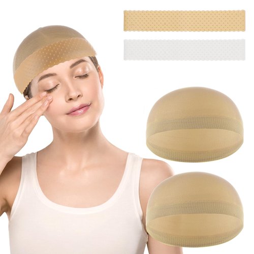 4 Pcs Wig Grip Band Wig Caps For Women Non Slip Nylon Wig Headband Transparent Silicone Wig Band ...