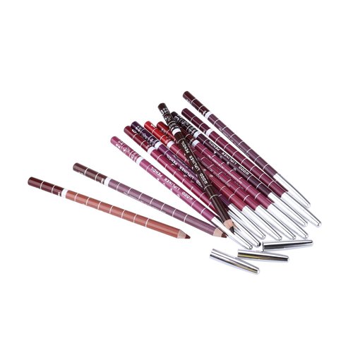 Beatifufu 12Pcs Lip Liner Pencil Set for Women Dark Lip Liners with Precision Tip for Long Lasting Matte Makeup Random Colors