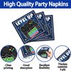 96 PCS Video Game Party Supplies Tableware Set Gaming Birthday Party Decorations Game On Party Plates Napkins Forks for Kids Adults Serves 24 Guests