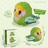 Birds Building Blocks for Adults Mini Building Blocks Birds Building Bricks Toy Micro Block Building Set Gift for Kids and Adults-236 PCS(Green Golden)