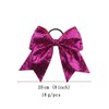 Girls Cheer Bow Ponytail Holder Big Hair Bow Tie with Glitter Sequins Bowknot JB80 (Green Red)