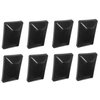 Fence Post Plastic Black Cap 4x6 (3 5/8" X 5 5/8") Fits Treated Posts Multipack Made in USA Wholesale Bulk Pricing (8)
