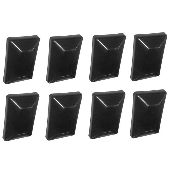 Fence Post Plastic Black Cap 4x6 (3 5/8" X 5 5/8") Fits Treated Posts Multipack Made in USA Wholesale Bulk Pricing (8)