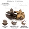 Luvearo Flower Hair Clips for Women 2.8 Inch for Thick Thin Curly Hair Accessories, Cute Girl Gifts, Plumeria Claw Matte Neutral Colors