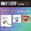 Wleec Beauty Self Adhesive Lash Clusters - Natural, DIY Lash Extensions 32PCS - No Glue Needed, Pre-Glued Lash Clusters, D Curl Eyelash Clusters Wispy Individual Lashes (S16, Mix 12-14-16mm)