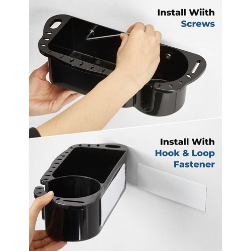 KEMIMOTO Boat Caddy Organizer, Marine Cup Holder Universal Fit for Bass Boat Kayak Pontoon Jon Boat Fishing Caddy Cabin Storage