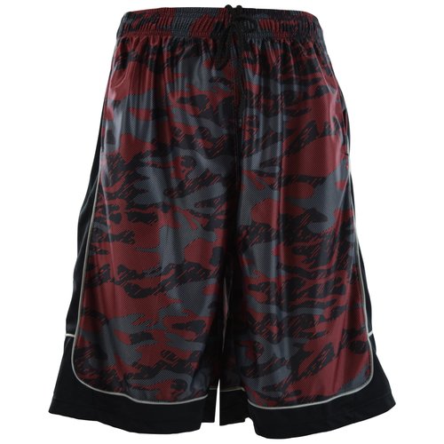 ChoiceApparel Mens Two Tone Training/Basketball Shorts with Pockets (S up to 4XL) (M, 389-Red)
