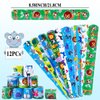 120pcs Jungle Safari Party Favors Set Stickers Keychains Rings Slap Bracelets Baby Shower Goodie Bag Fillers Jungle Safari Party Supplies Wild Theme Party Favors for Kids