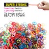 3000 Pcs Rubber Bands, Soft Elastic Hair Accessories Braids Mini Hair Ties Stretchy Durable No Damage Rubber Bands for Hair (12 Pack of 250 Pcs) (Assorted)