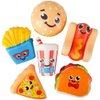 ArtCreativity Fast Food Squeeze Toys for Kids, Set of 6, Super Soft Slow Rising Stress Relief Toys in 6 Cute Designs, Squeezable Birthday Party Favors and Goodie Bag Fillers