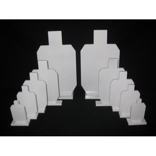 Magnum Target IDPA/ISPC Pistol ONLY & .22LR Knockovers - 3/8in. Mild Steel Targets - 10pc. Metal Plate Set (2-3", 2-4", 2-5", 2-6", 2-9")