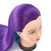 Headfix 26"-28" Long Hair Mannequin Head Synthetic Fiber Hair Hairdresser Practice Styling Training Head Cosmetology Manikin Doll Head With Clamp (6F1919WP0320)