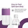 Copco Hydra Reusable Tritan Water Bottle with Spill Resistant Lid and Non-Slip Sleeve, 16.9-Ounce, Purple