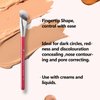 Concealer Brush, Under Eye Makeup Small Angled Precision Face Blending Brush, Eye Liquid Cream Foundation Concealer for Dark Circles, Make up Nose Contour Applicator Vegan