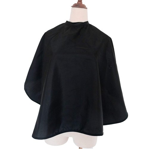 ST-BEST-P Caps, Foils & Wraps Hair Color Cape Makeup Haircut Salon Hairdresser Shampoo Capes Cutting Barber Cape for Men,Women,Clients (1 PCS, Black)