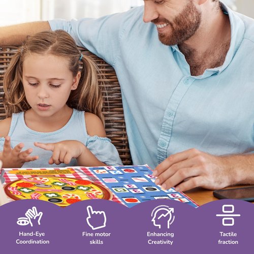 CHEFAN Fraction Tiles & Circles Activity Set, Fraction Educational Puzzle for Kids, Math Manipulatives for Elementary School Classroom Educational Kit