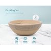 Proofing Set, by Kook, Sourdough Bread Baking Supplies, Sourdough Bread, 2 Rattan Banneton Baskets, 2 Basket Covers, Metal Scraper, Plastic Scraper, Scoring Lame, 5 Blades and Case, Baking Kit, Round