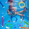 YUJUN 18PCS Pool Diving Swimming Toys, Summer Underwater Game Toys with Pool Fishes Dive Sticks Rings Gems Storage Bag for Kids Swim Birthday Party Favors