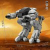 BUILDIFY ED209 Robot Mecha Building Blocks, ED-209 Enforcement Robot Combat Mech Armor Building Toy, 269 Pieces Mobile Suit Cool Mechanical Action Figure Model,Birthday Gift for Kids Boys Girls Adults
