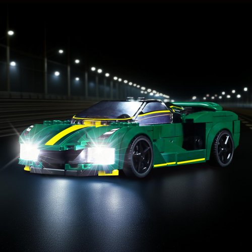 BRICKSHINING LED Lighting Compatible with Lego Lotus Evija 76907, Light Kit Compatible with Lego 76907, Giving Light to Model, NOT Included The Model Set(Classic Edition)