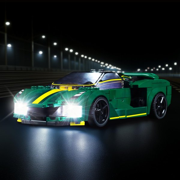 BRICKSHINING LED Lighting Compatible with Lego Lotus Evija 76907, Light Kit Compatible with Lego 76907, Giving Light to Model, NOT Included The Model Set(Classic Edition)
