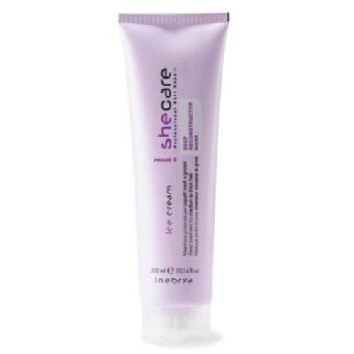 Inebrya ICE CREAM SHECARE RECONSTRUCTOR Mask (WITH GRAPE STEM CELLS) 300ML/10.14 OZ