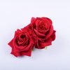 6Pcs U-Shape Red Rose Hair Clip Womens Bridal Flower Hair Pins Hair Accessories for Wedding Birthday Dance