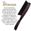 Altesse 1318P Boar Bristle Hair Brush for Men Beard and Mustache Beard Grooming Kit Dark Beechwood Hard Wave Brush for Men with 8 Rows of 100% Firm Natural Bristle Hair Brush Club Handmade in France