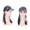 DINPREY Long Pretied Head Scarves for Women Bandana Turban Hat Chemo Cancer Headscarf Headwraps Headwear for bald women hair wraps Hair Cover Hat (3 PCS Paisley)