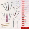 THE LASH SUPPLY PREMIUM #1-19 Lash Tweezers, Durable and Slip Resistant Eyelash Tweezers Extensions, Pink S/C Volume, Classic Lash Tweezers, Lash Extension Supplies Limited Edition