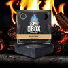 Black Box Limited USA MADE Men's Natural 5oz Bar Soap, Moisturizing Body Wash Made from Natural Oils - Handmade Cold Process No Harsh Chemicals Activated Charcoal Shea (Bonfire)