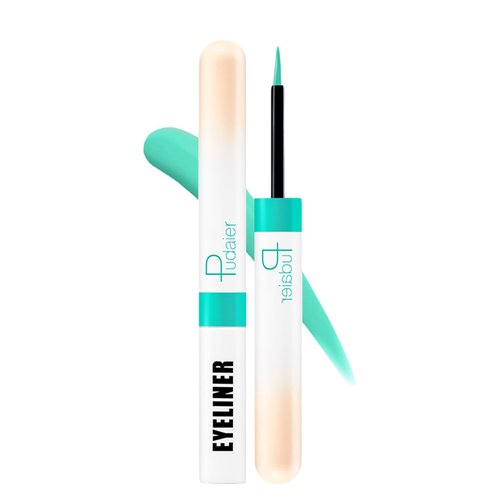 Owl's-Yard Liquid Eyeliner Matte 12 Colors Colored Liquid Eyeliners Waterproof Long Lasting High-Pigmented Colorful Eyeliners Pen (Mint Green, One Size)