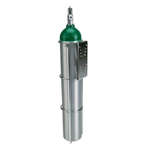 Oxygen Tank Holder for Flat Surface Mounting E Size Cylinder - Tank NOT Included