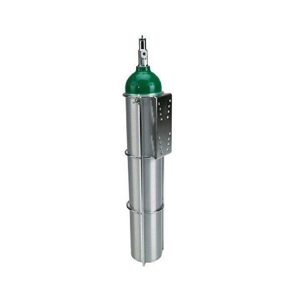 Oxygen Tank Holder for Flat Surface Mounting E Size Cylinder - Tank NOT Included