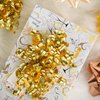 WRAPAHOLIC 12-Count Gold Self-Adhesive Curly Bows Gift Wrap Accessory - Perfect for Christmas, Birthday, Holiday, Party Favors Decorations