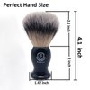 Luxury Shaving Brushes For Men by Echolly-Super Strong NO Shedding Bristle Shave Brushes for Men-Smooth Acrylic Handle Legacy Shave Brush-Rich and Fast Lather Shaving Cream Brush Gifts for Fathers Day