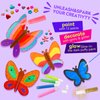 Yrinfay Glow in The Dark Butterfly Painting Kit, Teen Girl Gifts for 6-8 8-10 Year Old, Arts and Craft Kit for Kids Age 7 8-12, Toys for Boy & Girls 5-7 8 9 10 11 12